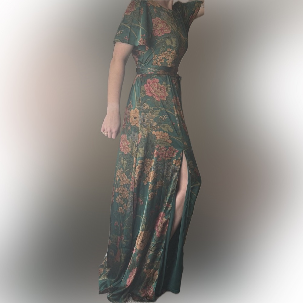 Baltic Born Green floral maxi dress - Picture 2 of 3
